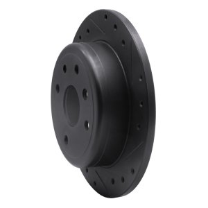 Chevrolet Epica Brake Rotor (1) - Rear Right - R1 Concepts - Drilled & Slotted - Black - `04-`10